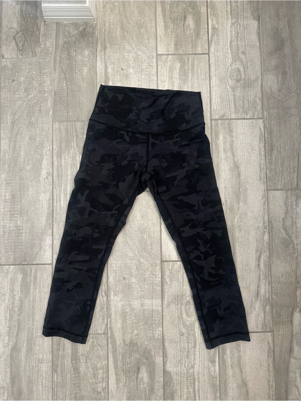 Lululemon Black Camo High-Waist Active Leggings